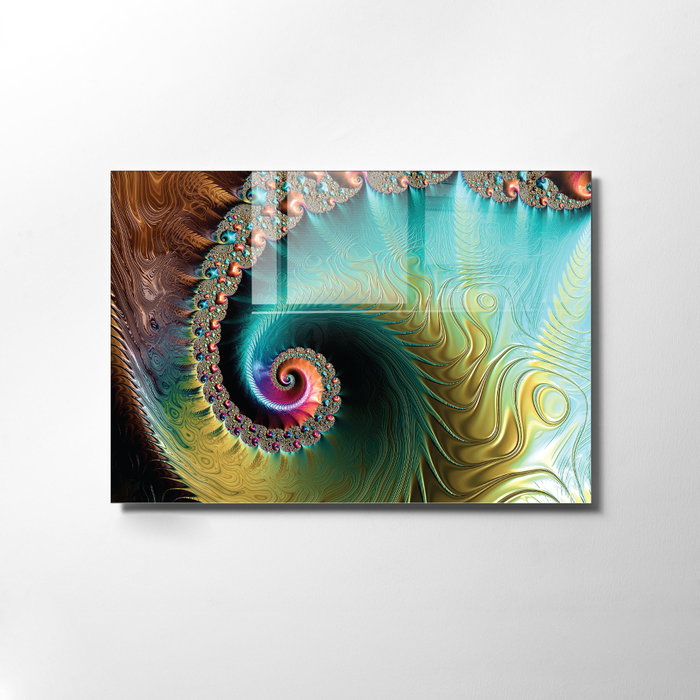Wallity Cuadro Decorativo de Vidrio Templado Multicolor 30 x 45 cm